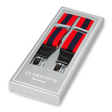 Gestreepte bretels rood/navy   - Thumbnail 1