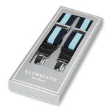 Gestreepte bretels navy/blauw - Thumbnail 1