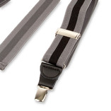 Gestreepte bretels grijs/ zwart - Thumbnail 3