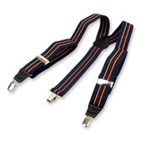 Gestreepte bretels navy/bordeaux - Thumbnail 2