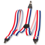 Holland bretels rood/wit/blauw gestreept - Thumbnail 3