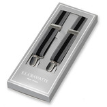 Smalle Gestreepte Bretels Zwart Grijs - Thumbnail 1