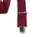 Smalle bordeaux bretels - Thumbnail 3