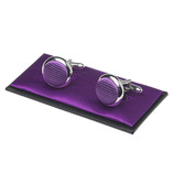 Orchideepaarse manchetknopen  - Thumbnail 1