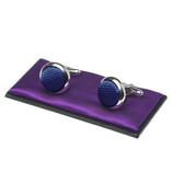 Saffierblauwe manchetknopen - Thumbnail 1