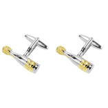 Champagne manchetknopen  - Thumbnail 1