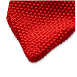Gebreide Rode Stropdas  - Thumbnail 2