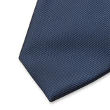 Veiligheidsstropdas Donkerblauw - Ribstructuur - Thumbnail 2