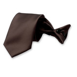 Veiligheidsstropdas Donkerbruin - Thumbnail 1