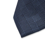 Geruite Stropdas Blauw - Thumbnail 2