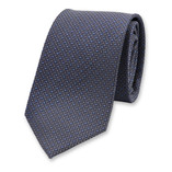 Luxe Stropdas Geblokt Blauw-Grijs - Thumbnail 1