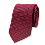 Donkerrode Stropdas Modern Patroon - Thumbnail 1