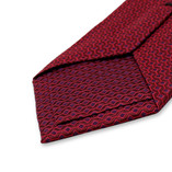 Donkerrode Stropdas Modern Patroon - Thumbnail 3