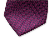 Stropdas Modern Patroon - Paars - Thumbnail 2