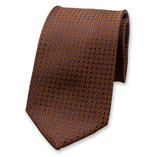Stropdas Modern Patroon - Bruin - Thumbnail 1