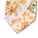 Oranje Gebloemde Stropdas - Aquarel - Thumbnail 2