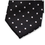 Zwarte stropdas Witte Polkadot - Thumbnail 2