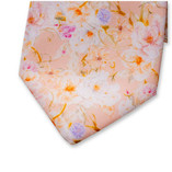 Perzikkleurige Stropdas - Bloemen - Thumbnail 2