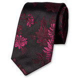 Stropdas Roze gebloemd - Thumbnail 1
