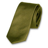 Olijfgroene stropdas Dames - Thumbnail 1