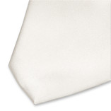 Witte dames stropdas - Satijnzijde - Thumbnail 2