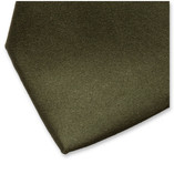 Donkergroene satijn stropdas - Thumbnail 1