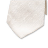 Offwhite Stropdas - Italiaans Zijde - Thumbnail 2