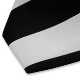 Gestreepte stropdas zwart/grijs - Thumbnail 2