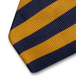 Stropdas okergeel/donkerblauw  - Thumbnail 2
