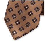 Beige Luxe Stropdas Bloemen - Thumbnail 2