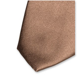 Goudbruine Stropdas - Italiaans Santijnzijde - Thumbnail 2