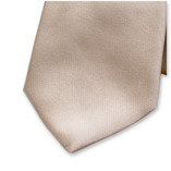 Champagne Stropdas - Italiaans Satijnzijde - Thumbnail 2