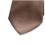Taupe Stropdas - Italiaans Satijnzijde - Thumbnail 2