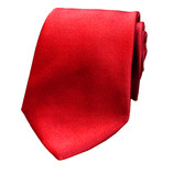 Rode Stropdas - Italiaans Santijnzijde - Thumbnail 1