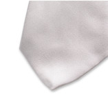 Zilvergrijze Stropdas - Italiaans Satijnzijde - Thumbnail 2