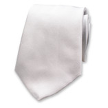 Zilvergrijze Stropdas - Italiaans Satijnzijde - Thumbnail 1