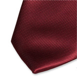 Polyester bordeaux stropdas - Thumbnail 2
