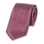 Satijn polyester stropdas Mauve - Thumbnail 1