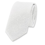 Witte glitter stropdas - Thumbnail 1