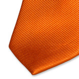 Smalle donkeroranje stropdas - Thumbnail 2