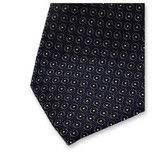 Smalle Donkerblauwe Stropdas - Cirkel - Thumbnail 2