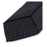 Smalle Donkerblauwe Stropdas - Cirkel - Thumbnail 3