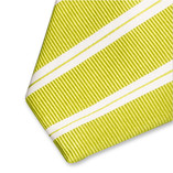 Lime gestreepte stropdas XL - Thumbnail 2