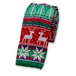 Kerst stropdas rood/groen - Thumbnail 1