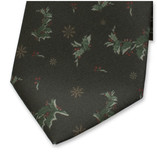 Groene Kerststropdas Hulst - Thumbnail 2