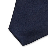 Extra smalle donkerblauwe satijn stropdas - Thumbnail 2