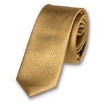 Super smalle stropdas Goud - Thumbnail 1