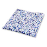 Bloemen Pochet Blauw-Wit - Thumbnail 1