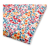 Koraalkleurige Pochet Bloemen - Thumbnail 2