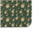 Kerst Pochet Groen - Gouden Sneeuwsterren - Thumbnail 2